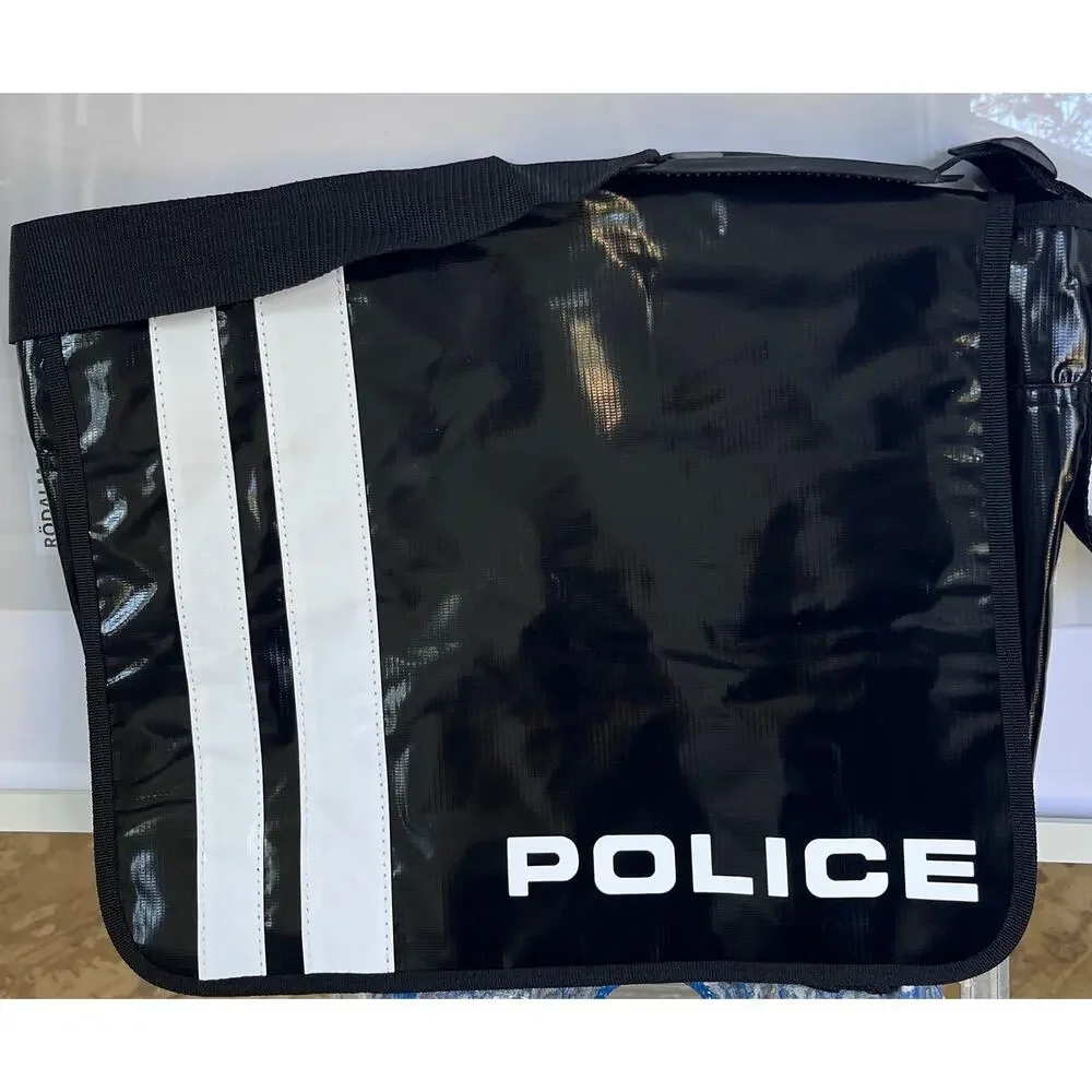 New Police Patrol Waterproof Tarpaulin Messenger Bag Bicycle Laptop Shoulder Bag